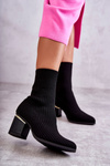 Women's Boots With Elastic Sock Black Carmon