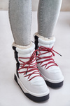 Women's snow boots with thick vegan sole D.Franklin DFSH371007 White