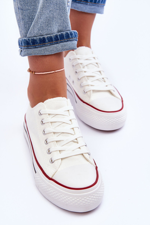 Classic Low Platform Sneakers White Jazlyn