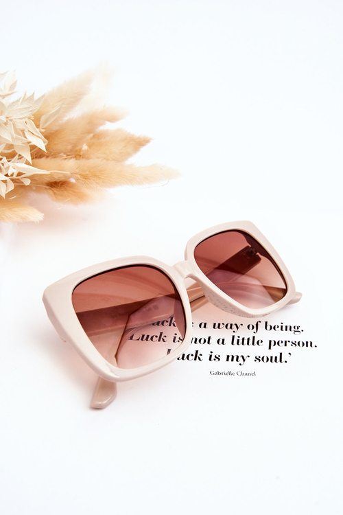 Women's Glitter Sunglasses M2354 Beige