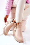 Warm-up boots opening Beige Crolisia
