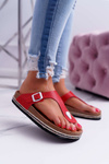 Women's Flip Flops Red Big Star DD274128