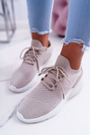 Women's Sports Shoes Beige Hello