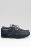 Navy Blue Men's Leather Casual Badoo Half Boots