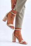 Women's Classic Suede Sandals Beige Passo