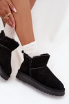 Snow boots made of natural suede lined with fur Vinceza 97961 Black