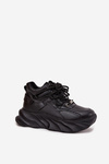 Skórzane Damskie Sneakersy Czarne GOE SS2N4036 