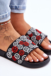 Women's Slippers With Emoticons Black Cosette