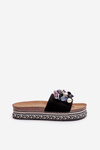 Women's Platform Sandals with Decorations S.Barski HY077 Black