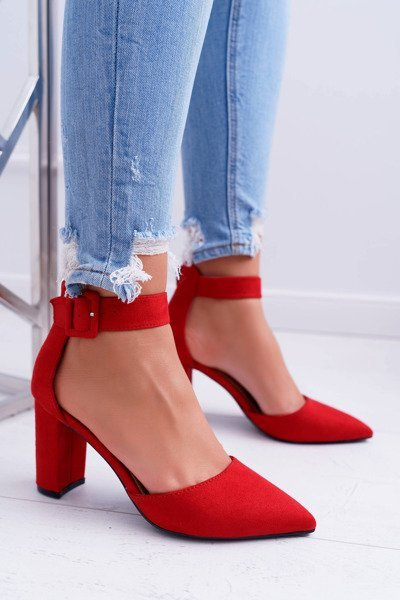 Red Domine Women's Pointed Stiletto pumps