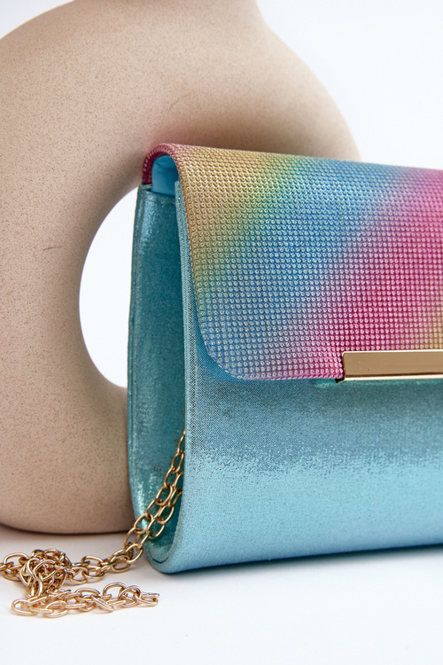 Blue Chain Clutch Bag Onelia