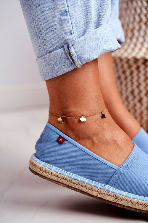 Women's Espadrilles Braided Sole Blue Big Star DD274A153