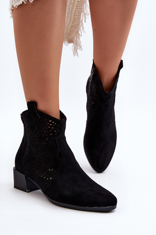 Women's Lacy Boots Black Madalina