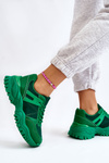 Buty Sportowe Sneakersy Modne Zielone Frezio