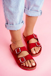 Women's Slides On Corck Red Si Senor