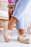 Classic Espadrilles On The Platform Beige Julianne