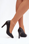 Eco Leather Heels Sergio Leone 1446 Black