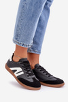 Low Women's Sneakers Made Of Eco Leather Black Navidemi