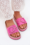Women's Platform Slippers With Decoration Fuchsia Daphira