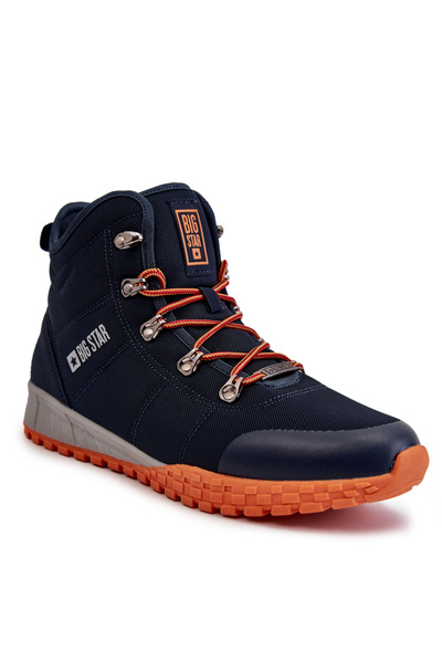 Buty Trekkingowe Męskie Granatowe Memory Foam Big Star KK174110