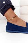Women's Suede Moccasins Big Star HH274663 Navy