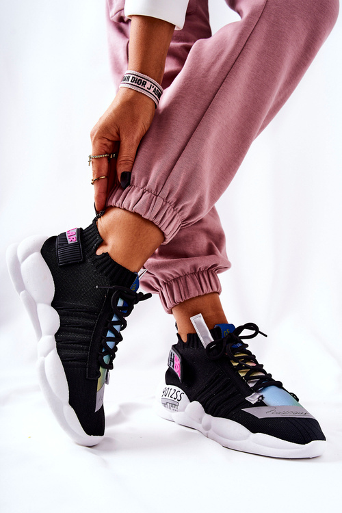 Women's Sports Shoes Sneakers Black Bubble Tea