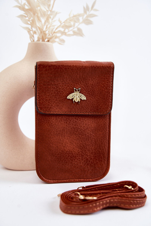 Small Purse With Ornament Brown Neliss