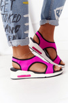 Wedge Slip-On Sandals Fuchsia Zoey