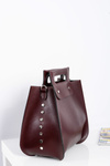 Large Women's Maroon Shoulder Handbag Chest