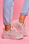 Damskie Sportowe Obuwie Sneakersy Big Star Różowe FF274960