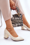 Elegant Pumps On A Heel Beige Emma
