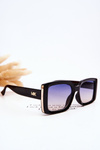 Sunglasses With Decoration M2366 Black Gradient Blue-Orange