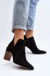 Ankle Boots with Lace Pattern Black Vailen