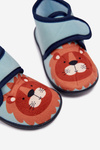 Children's slippers with Velcro Blue Katline
