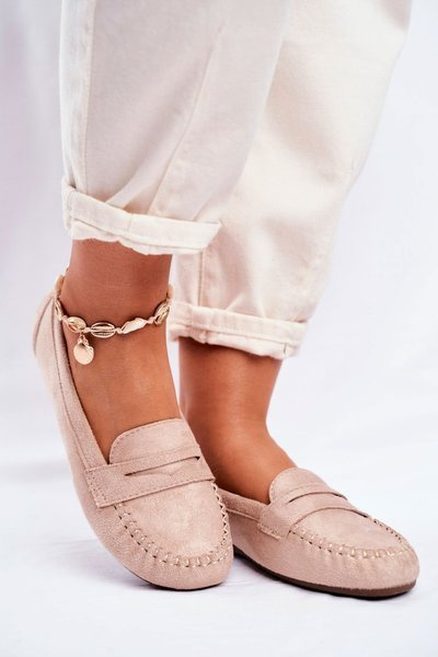 Women’s Loafers Material Beige Panay