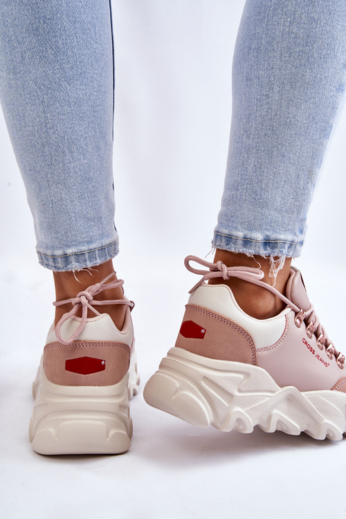 Sneakersy Damskie Platforma Nude Cross Jeans KK2R4072C
