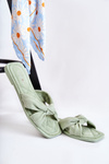 Women's Fashionable Suede Slippers Green Lorrie