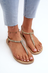 Women's Glittery Flip-Flop Sandals 26914 Ipanema Class Brilha Fem Gold