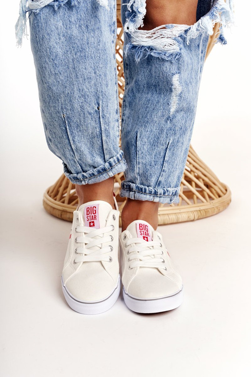 Women's Sneakers BIG STAR DD274892 White-Red
