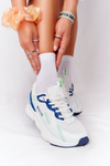 Women's Sneakers Memory Foam Big Star HH274810 White-Green