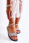 Classic Women's Sandals With Ornaments Silver Florella