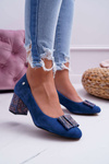 Women's Maciejka Suede Blue 3356A-17/00-1 pumps