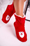 Christmas Insulated Slippers With Santa Claus Holly