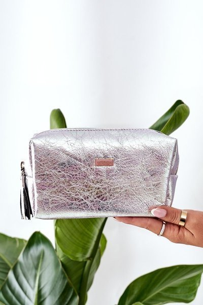 Metallic Cosmetic Bag NOBO F04 Silver