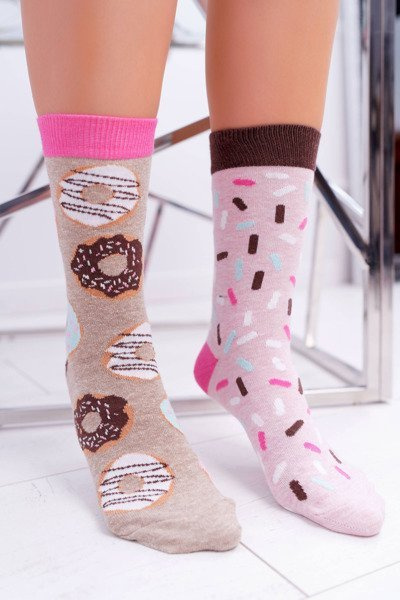 Women's SOXO Good Stuff "out of pair" Donuts Socks