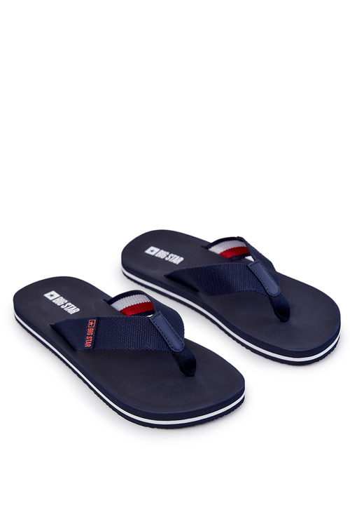 Men's flip-flops Big Star JJ174518 Navy blue