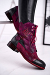 Women’s Boots Maciejka Warm Leather Purple 04625-23