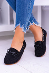Black Suede Comfort Moccasins Gucio