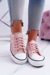 Sneakers Women's Low Lace-up Pink Veroli