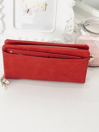 Large Women's Red Wallet